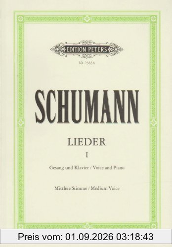 Lieder in 3 Bänden, Urtext, Band 1: Mittlere Singstimme / (für Gesang und Klavier)