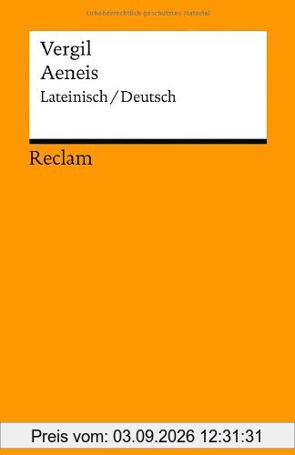 Aeneis: Lateinisch/Deutsch