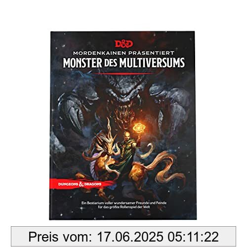 Brand : Dungeons & Dragons, Binding : Gebundene Ausgabe, Edition : Standardausgabe, Label : Wizards of the Coast, Publisher : Wizards of the Coast, NumberOfItems : 1, PackageQuantity : 1, medium : Gebundene Ausgabe, numberOfPages : 145, publicationDate : 2022-09-13, releaseDate : 2022-09-13, ISBN : 0786968117