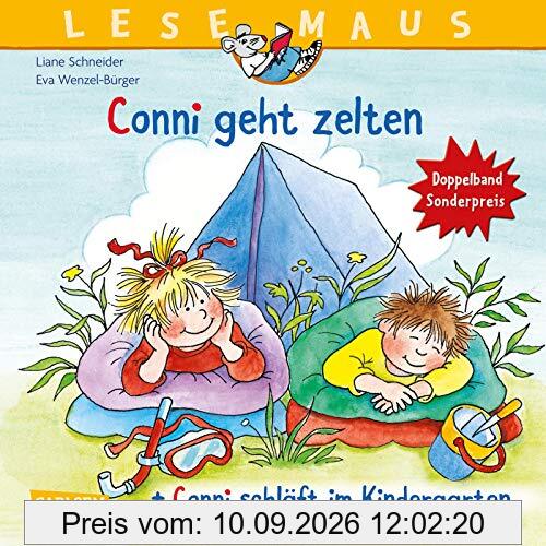 LESEMAUS 205: Conni geht zelten + Conni schläft im Kindergarten Conni Doppelband: Sonderpreis € 5,00 (statt € 7,98) (205)
