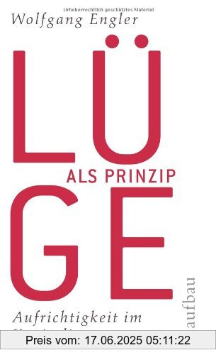 Binding : Gebundene Ausgabe, Edition : 1, Label : Aufbau Verlag, Publisher : Aufbau Verlag, medium : Gebundene Ausgabe, numberOfPages : 213, publicationDate : 2009-06-25, authors : Wolfgang Engler, languages : german, ISBN : 3351027095