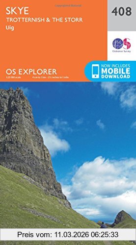 Ordnance Survey Skye - Trotternish And The Storr 1 , 25 000 (Os Explorer Map)