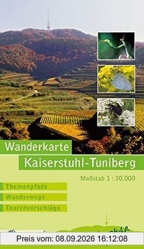 Wanderkarte Kaiserstuhl-Tuniberg 1:30000: Themenpfade - Wanderwege - Tourenvorschläge