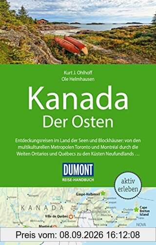 DuMont Reise-Handbuch Reiseführer Kanada, Der Osten: mit Extra-Reisekarte