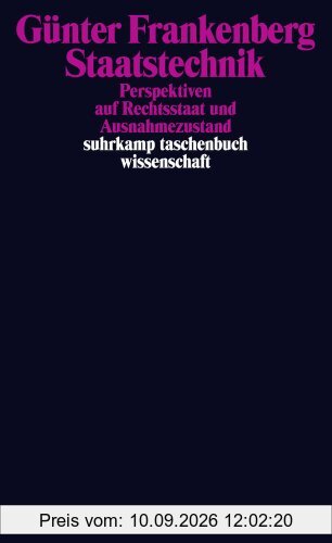 Staatstechnik: Perspektiven auf Rechtsstaat und Ausnahmezustand (suhrkamp taschenbuch wissenschaft)