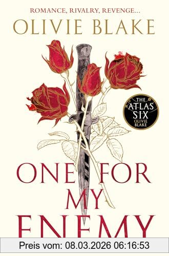 Olivie Blake One For My Enemy, The Bewitching Urban Fantasy From The Author Of The Atlas Six