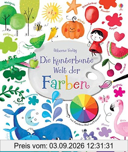 Die kunterbunte Welt der Farben: mit Farbkreis Rad unf Folienseite