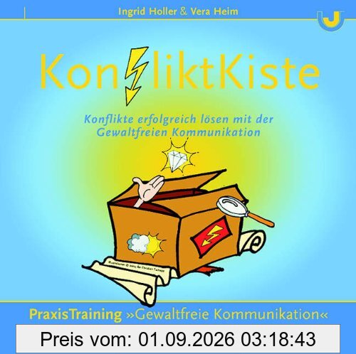KonfliktKiste. Konflikte erfolgreich lösen mit der Gewaltfreien Kommunikation. 95 Übungskarten, 21 Werkzeugkarten, Handbuch, Übungsheft: Konflikte ... ... HandBuch, LeseZeichen & ÜbungsHeft!