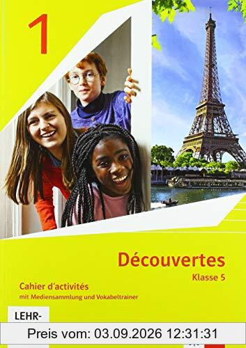 Découvertes 1. Ausgabe 1. oder 2. Fremdsprache: Cahier d'activités für Klasse 5 mit Mediensammlung und Vokabeltrainer 1. Lernjahr (Découvertes. Ausgabe 1. oder 2. Fremdsprache ab 2020)