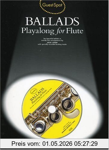 Various Guest Spot Ballads Playalong For Flute Flt Book/Cd
