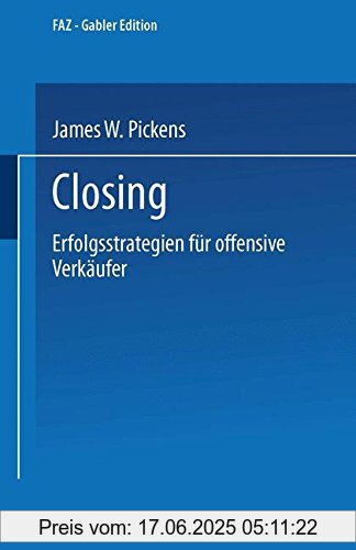 Binding : Taschenbuch, Edition : 1989, Label : Gabler Verlag, Publisher : Gabler Verlag, medium : Taschenbuch, numberOfPages : 320, publicationDate : 2014-11-04, releaseDate : 2014-11-04, authors : James Pickens, languages : german, ISBN : 3322992071