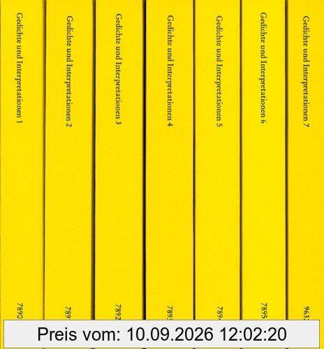 Gedichte und Interpretationen: Sieben Bände: Eine Interpretationssammlung zur deutschen Lyrik von der Renaissance bis zur Gegenwart