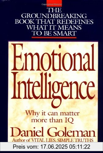 Binding : Gebundene Ausgabe, Label : Bantam, Publisher : Bantam, NumberOfItems : 1, medium : Gebundene Ausgabe, numberOfPages : 368, publicationDate : 1995-09-01, releaseDate : 1995-09-01, authors : Daniel Goleman, languages : english, ISBN : 055309503X