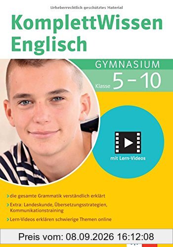 Klett Komplett Wissen Englisch Gymnasium Klasse 5-10: die gesamte Grammatik verständlich erklärt