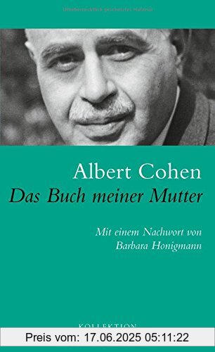 Binding : Gebundene Ausgabe, Label : Verlag Nagel & Kimche AG, Publisher : Verlag Nagel & Kimche AG, medium : Gebundene Ausgabe, numberOfPages : 144, publicationDate : 2014-09-29, releaseDate : 2014-09-29, authors : Albert Cohen, translators : Lilly Sauter, languages : german, ISBN : 3312006295