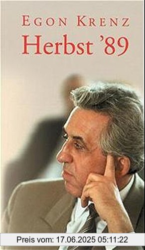 Binding : Gebundene Ausgabe, Edition : 2., Label : Neues Leben, Publisher : Neues Leben, medium : Gebundene Ausgabe, numberOfPages : 352, publicationDate : 1999-09-01, authors : Egon Krenz, ISBN : 3355015032