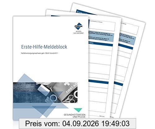 Erste-Hilfe-Meldeblock