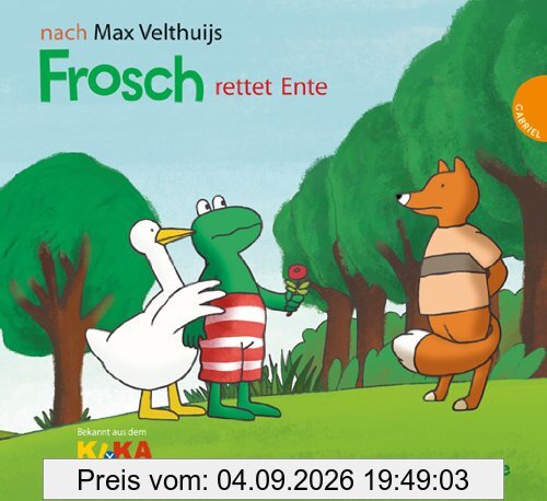 Frosch rettet Ente
