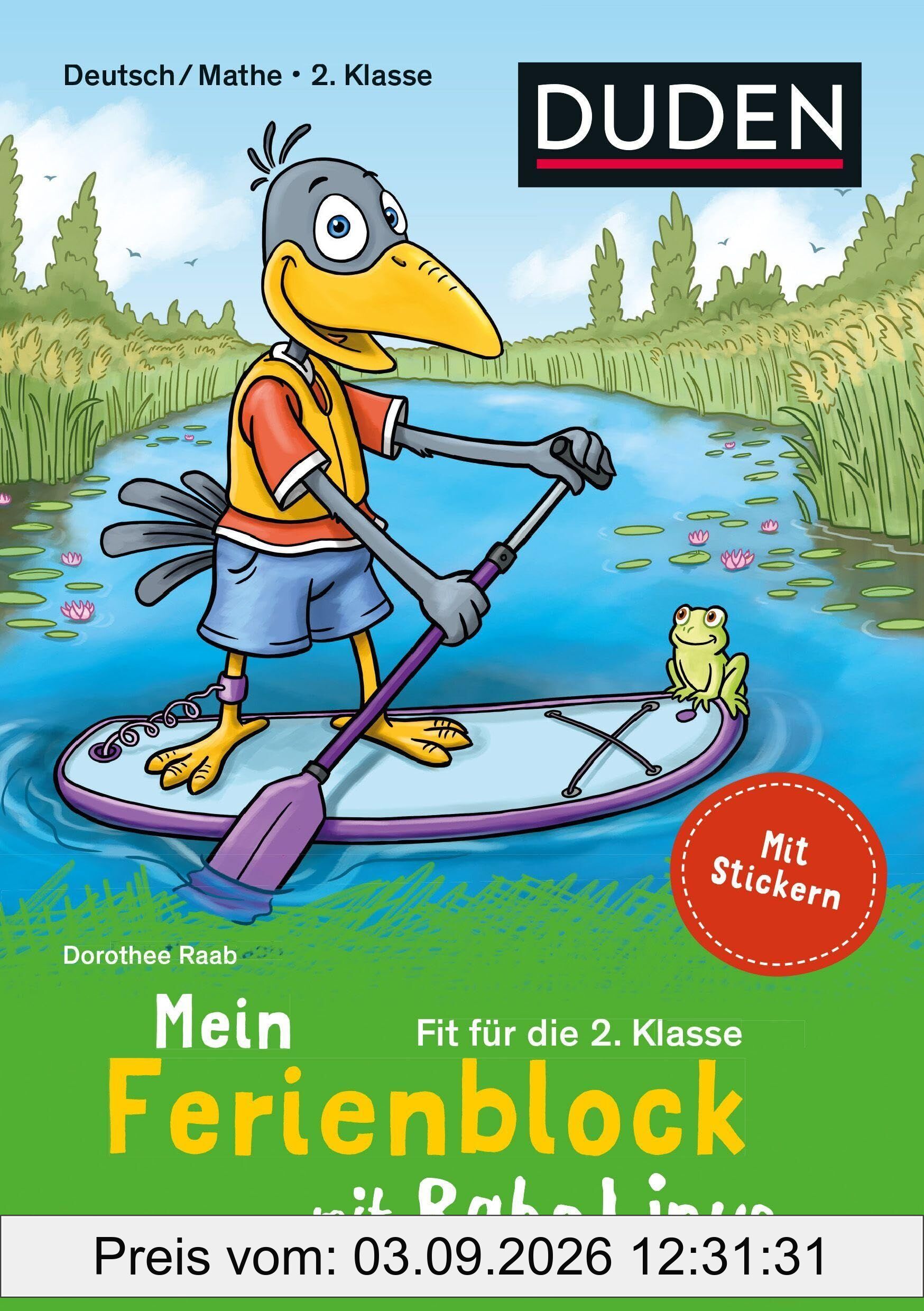 Mein Ferienblock mit Rabe Linus - Fit für die 2. Klasse