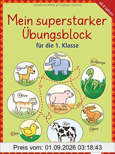 Mein superstarker Übungsblock für die 1. Klasse