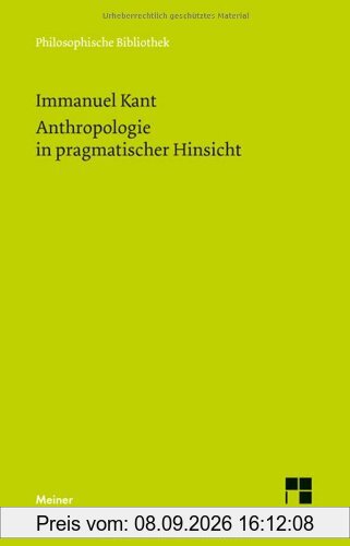 Anthropologie in pragmatischer Hinsicht
