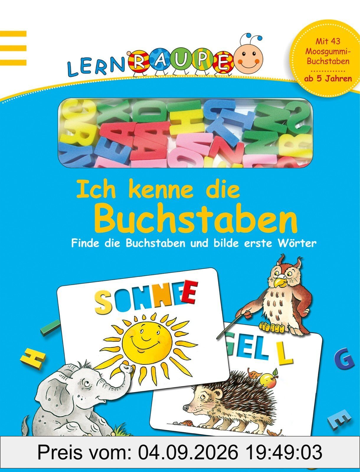 Lernraupe: Ich kenne die Buchstaben