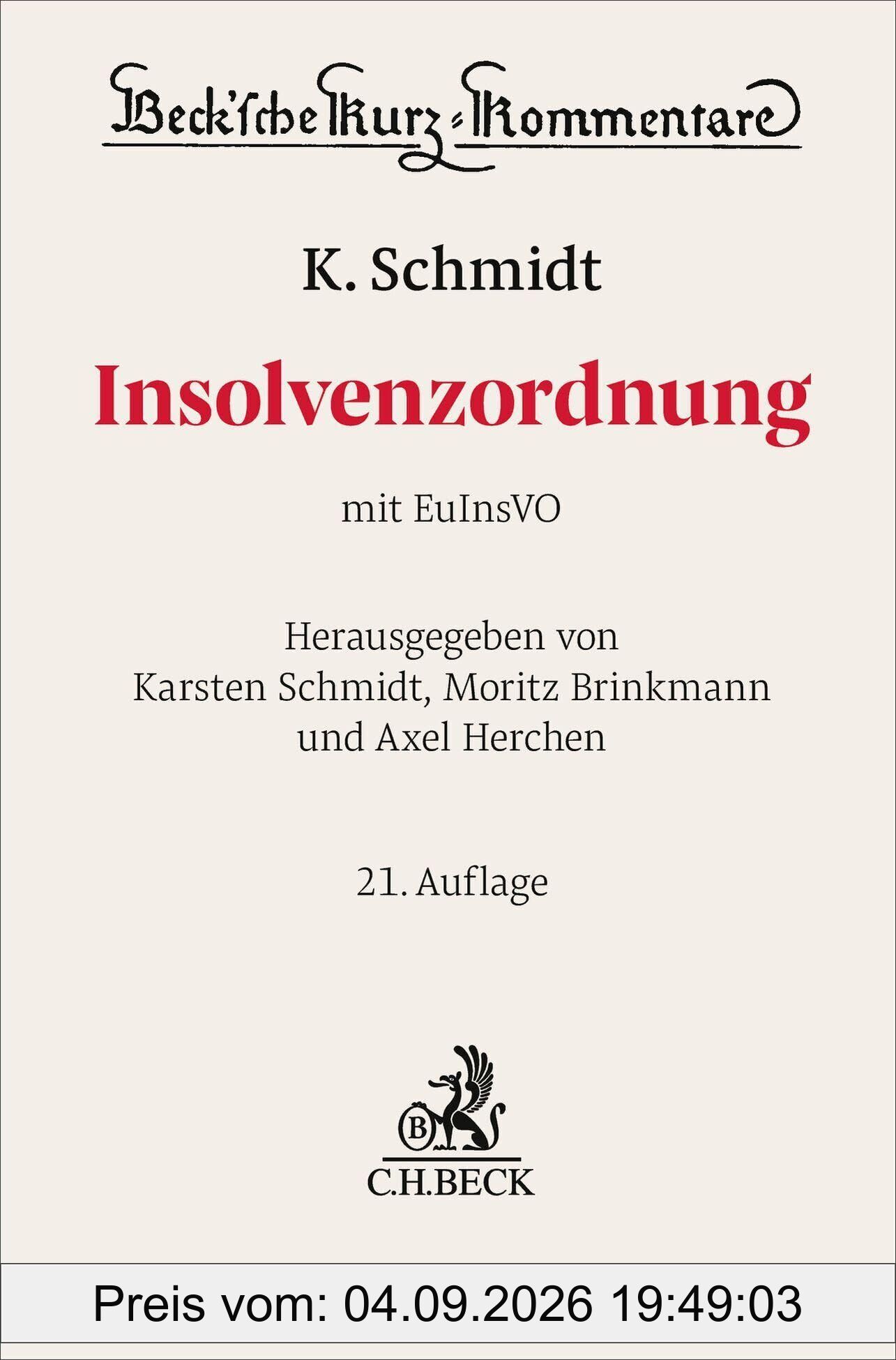 Insolvenzordnung. InsO