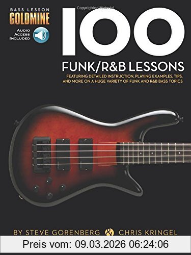Goldmine, Bass Lesson 100 Funk/R&B Lessons (Book/Online Audio) (Bass Lesson Goldmine Series)
