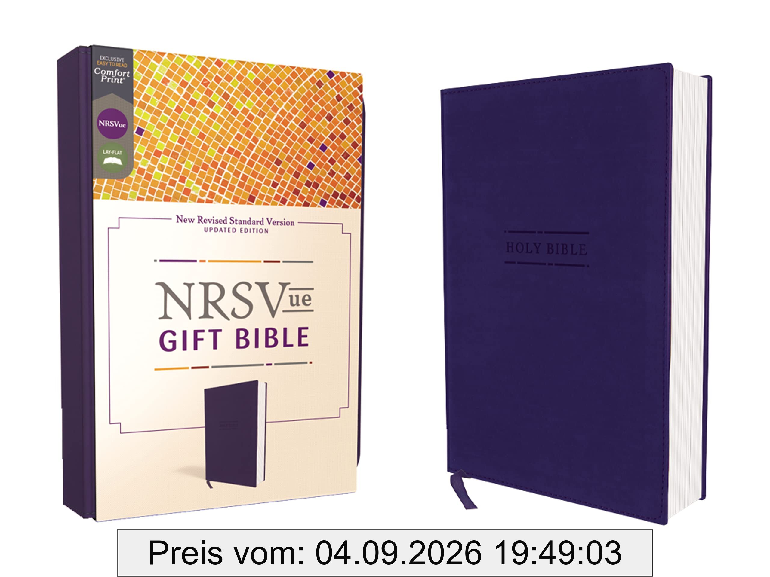 NRSVue, Gift Bible, Leathersoft, Blue, Comfort Print: New Revised Standard Version, Gift Bible, Blue, Leathersoft, Comfort Print