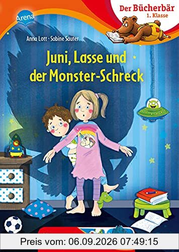Juni, Lasse und der Monsterschreck: Der Bücherbär: 1. Klasse. Mit Bildergeschichten