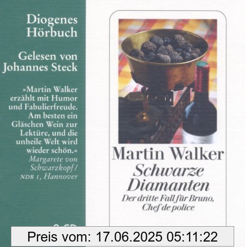 Binding : Audio CD, Edition : 1, Label : Diogenes, Publisher : Diogenes, NumberOfItems : 8, Format : Audiobook, medium : Audio CD, publicationDate : 2011-04-19, runningTime : 528 minutes, authors : Martin Walker, translators : Michael Windgassen, narrators : Johannes Steck, languages : german, ISBN : 3257803060