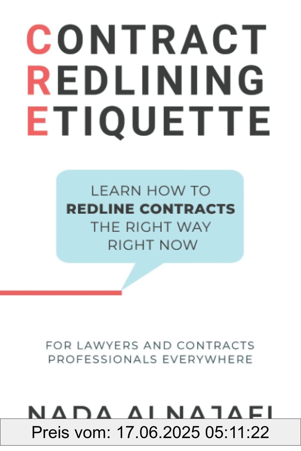Binding : paperback, Label : Contract Redlining Etiquette : How to leverage the power of redlines for faster and smarter contract negotiations., medium : paperback, numberOfPages : 153, publicationDate : 2022-02-15, releaseDate : 2022-02-15, languages : english, ISBN : 057830273X