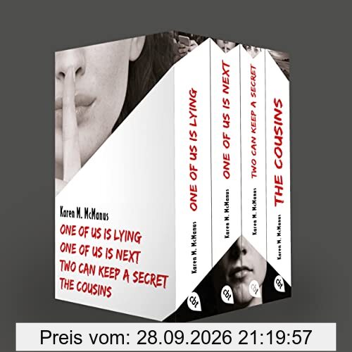 Karen M. McManus: Vier Bände im Taschenbuch-Schuber: One of us is lying, One of us is next, Two can keep a secret, The Cousins: Umwerfende …
