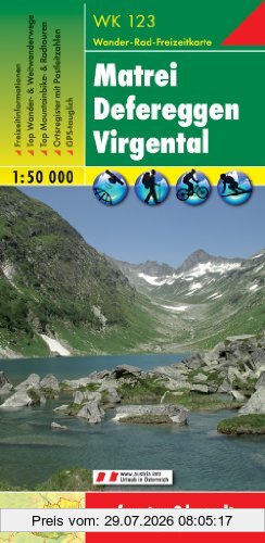 Freytag-Berndt und Artaria Kg Freytag Berndt Wanderkarten, Matrei - Defereggen - Virgental - Maßstab 1, 50 000