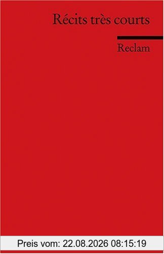 Weller, Franz R Récits Très Courts, (Fremdsprachentexte)