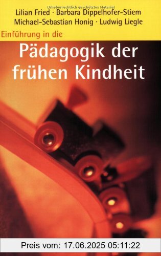 Binding : Taschenbuch, Edition : 1, Label : Beltz, Publisher : Beltz, medium : Taschenbuch, numberOfPages : 181, publicationDate : 2003-03-10, authors : Lilian Fried, Barbara Dippelhofer-Stiem, Michael-Sebastian Honig, Ludwig Liegle, publishers : Klaus Hurrelmann, Jürgen Oelkers, languages : german, ISBN : 3407252838