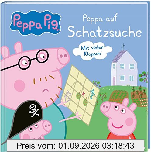 Peppa: Peppa auf Schatzsuche: Bilderbuch mit vielen Klappen - zum Mitsuchen und Mitmachen ab 2 Jahren | Für Kita-Kinder (Peppa Pig)