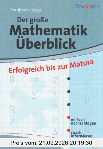 Der grosse Mathematik-Überblick: Erfolgreich bis zur Matura
