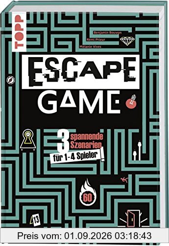 Escape Game: Wirst du entkommen? 3 spannende Szenarien für 1 - 4 Gefangene!