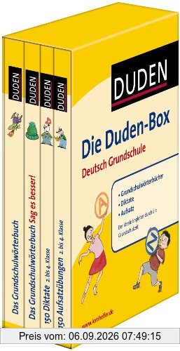 Die Duden-Box Deutsch Grundschule: Grundschulwörterbücher - Diktate - Aufsatz