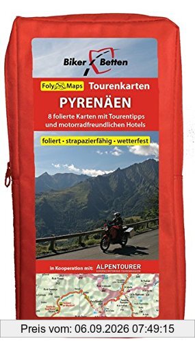 Tourenkarten Set Pyrenäen mit Costa Brava (FolyMaps)