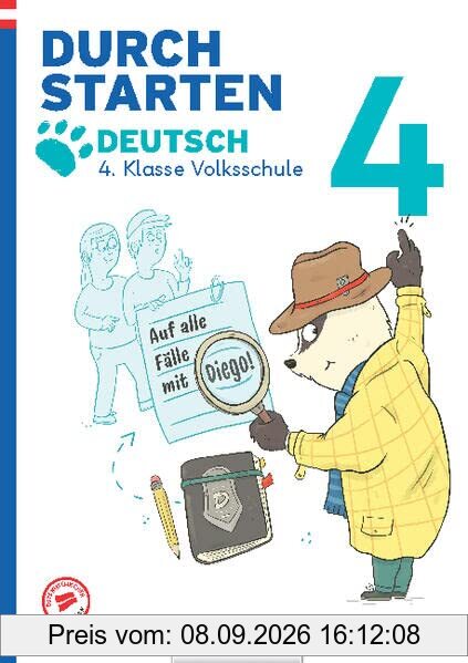 Durchstarten - Volksschule - 3. Klasse: Auf alle Fälle mit Diego! Deutsch - Übungsbuch