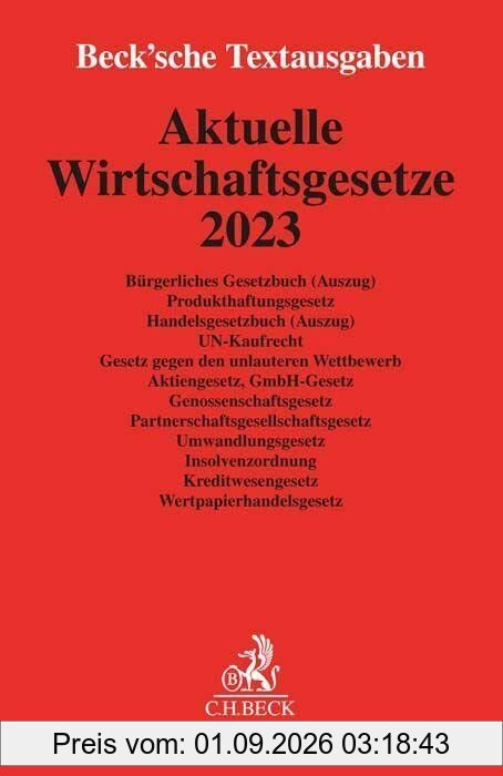 Aktuelle Wirtschaftsgesetze 2023