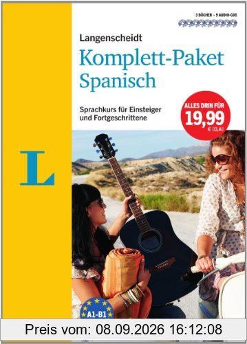 Langenscheidt Komplett-Paket Spanisch - 3 Bücher mit 9 CDs: Der Sprachkurs für Einsteiger und Fortgeschrittene