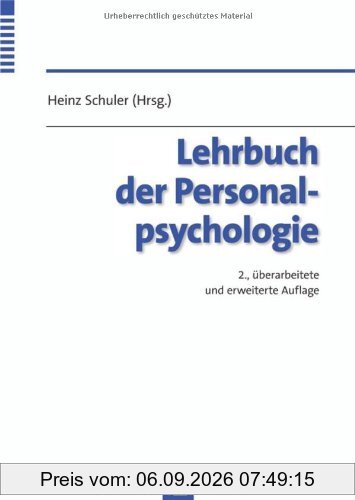 Lehrbuch der Personalpsychologie