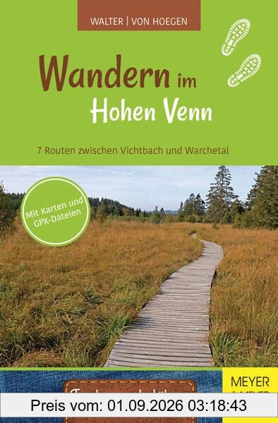Wandern im Hohen Venn: 7 Routen zwischen Vichtbach und Warchetal (Taschenwanderführer, Band 7)