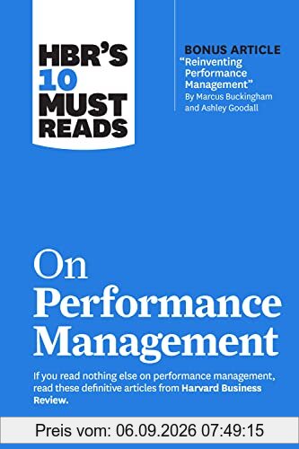 HBR's 10 Must Reads on Performance Management