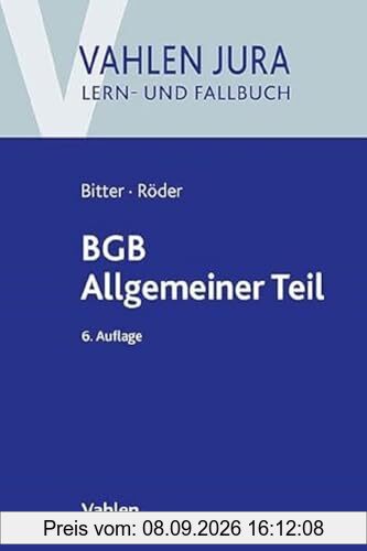 BGB Allgemeiner Teil (Vahlen Jura/Lern- und Fallbuch)