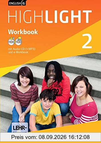 English G Highlight - Hauptschule: Band 2: 6. Schuljahr - Workbook mit CD-ROM (e-Workbook) und Audio-CD: Audio-Dateien auch als MP3