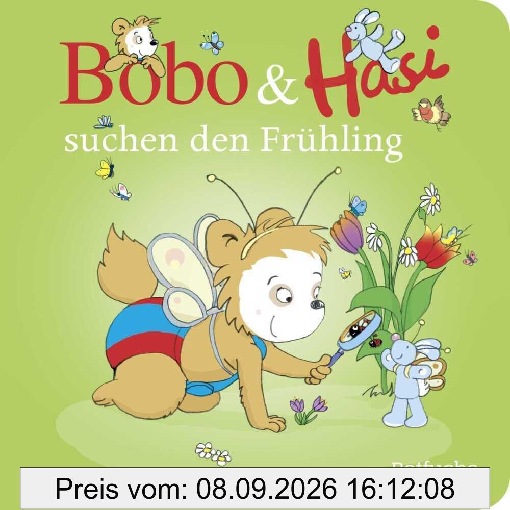 Bobo & Hasi suchen den Frühling: Pappbilderbuch für Babys und Kleinkinder (Bobo Siebenschläfer: Bobo & Hasi Pappbilderbücher ab 12 Monate, Band 11)